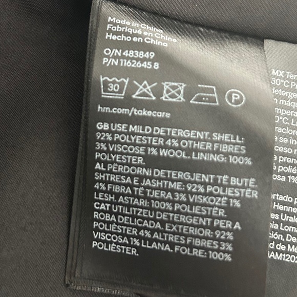 DOUBLE-BREASTED TWILL COAT - Picture 4 of 4